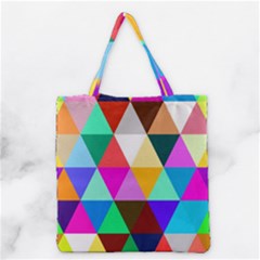 Triangles Pattern                                                    Grocery Tote Bag by LalyLauraFLM