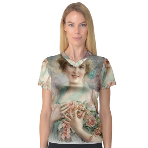 Vintage 1501577 1280 V-neck Sport Mesh Tee by vintage2030