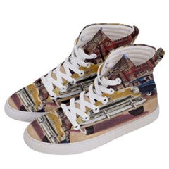 Retro Cars Women s Hi-top Skate Sneakers by vintage2030