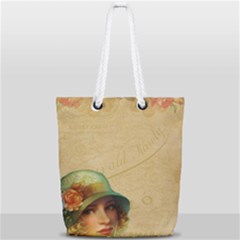 Old 1064510 1920 Full Print Rope Handle Tote (small) by vintage2030