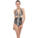 Vintage 1060195 1920 Halter Front Plunge Swimsuit View1