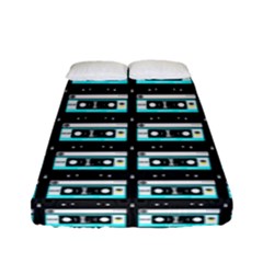 Aqua Cassette Fitted Sheet (full/ Double Size) by snowwhitegirl