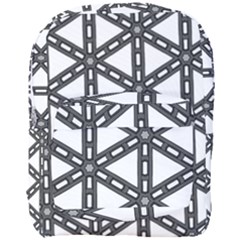 White Background White Texture Full Print Backpack by Simbadda