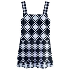 Square Diagonal Pattern Seamless Kids  Layered Skirt Swimsuit by Simbadda
