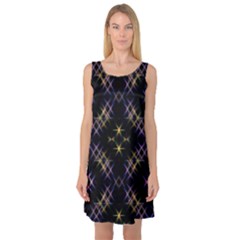 Seamless Background Abstract Vector Sleeveless Satin Nightdress by Simbadda