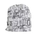 Black And White Background Wallpaper Pattern Drawstring Pouch (XXL) View1