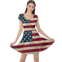 Vintage American Flag Cap Sleeve Dress by Valentinaart