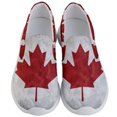 Canada Grunge Flag Men s Lightweight Slip Ons by Valentinaart