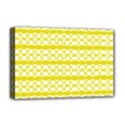 Circles Lines Yellow Modern Pattern Deluxe Canvas 18  x 12  (Stretched) View1