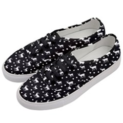 Deer Dots Black Women s Classic Low Top Sneakers by snowwhitegirl