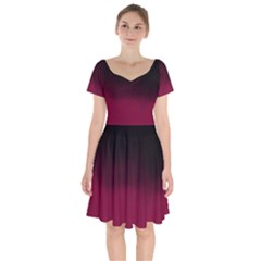 Ombre Short Sleeve Bardot Dress by Valentinaart