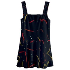 Lines Abstract Print Kids  Layered Skirt Swimsuit by dflcprints