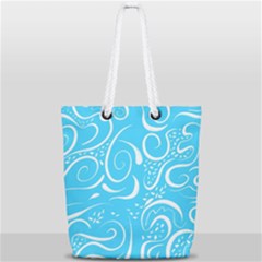 Scribble Reason Design Pattern Full Print Rope Handle Tote (small) by Simbadda