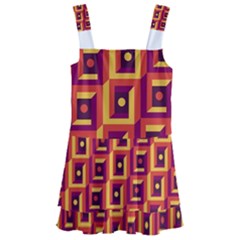Abstract Background Kids  Layered Skirt Swimsuit by Simbadda