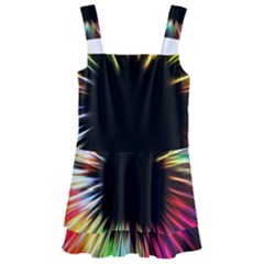 Color Background Structure Lines Kids  Layered Skirt Swimsuit by Simbadda
