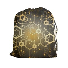 Block Chain Data Records System Drawstring Pouch (xxl) by Simbadda