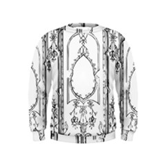 Leighton Floriated Antique Scroll Kids  Sweatshirt by Simbadda