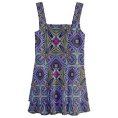 Vintage Abstract Unique Original Kids  Layered Skirt Swimsuit by Simbadda