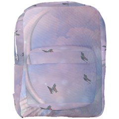 The Wonderful Moon With Butterflies Full Print Backpack by FantasyWorld7