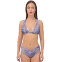 The Wonderful Moon With Butterflies Double Strap Halter Bikini Set View1
