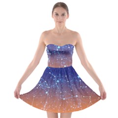 Abstract Pattern Color Design Strapless Bra Top Dress by Celenk