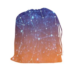 Abstract Pattern Color Design Drawstring Pouch (xxl) by Celenk