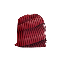 Tube Plastic Red Rip Drawstring Pouch (medium) by Celenk