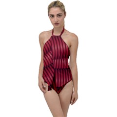 Tube Plastic Red Rip Go With The Flow One Piece Swimsuit by Celenk