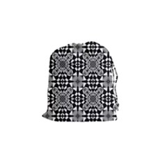 Fabric Design Pattern Color Drawstring Pouch (small) by Celenk
