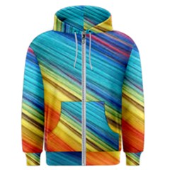 Rainbow Men s Zipper Hoodie by NSGLOBALDESIGNS2