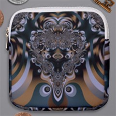 Art Pattern Fractal Art Artwork Design Mini Square Pouch by Simbadda