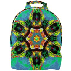 Chakra Art Heart Healing Blue Mini Full Print Backpack by Simbadda