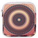 Ornamental Shape Concentric Round Mini Square Pouch View1