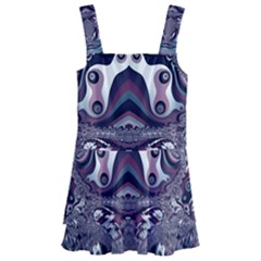 Fractal Art Artwork Design Kids  Layered Skirt Swimsuit by Simbadda
