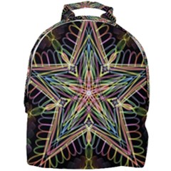 Star Mandala Pattern Design Doodle Mini Full Print Backpack by Simbadda