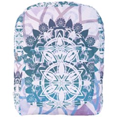 Mandalas Symmetry Meditation Round Full Print Backpack by Simbadda