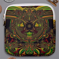 Fractal Art Artwork Design Mini Square Pouch by Simbadda