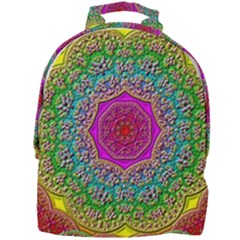 Mandala Tile Background Geometric Mini Full Print Backpack by Simbadda