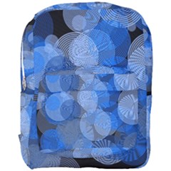 Circle Rings Abstract Optics Full Print Backpack by Simbadda
