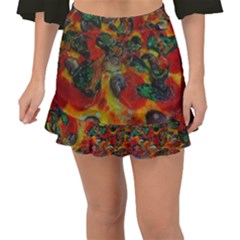 Pizza Fishtail Mini Chiffon Skirt by bloomingvinedesign