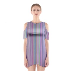Broken Tv Screen Shoulder Cutout One Piece Dress by dressshop