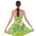 Floral 1 abstract Strapless Bra Top Dress View2