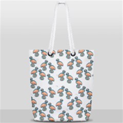 Flaming Gogo Full Print Rope Handle Tote (small) by ArtByAng