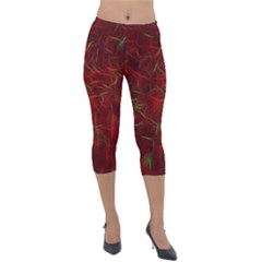 Abstract Pattern Color Shape Lightweight Velour Capri Leggings  by Nexatart