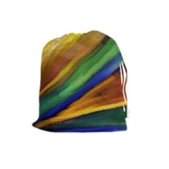 Graffiti Painting Pattern Abstract Drawstring Pouch (large) by Nexatart