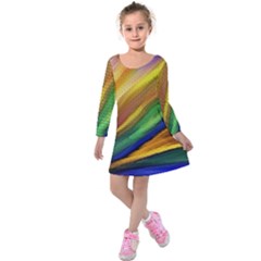 Graffiti Painting Pattern Abstract Kids  Long Sleeve Velvet Dress by Nexatart