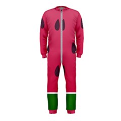Watermelon Fruit Summer Red Fresh Onepiece Jumpsuit (kids) by Nexatart