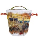 Architecture Castle Fairy Castle Drawstring Bucket Bag View2