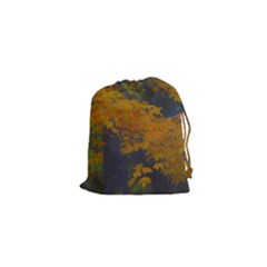 Yellow Fall Leaves And Branches Drawstring Pouch (xs) by bloomingvinedesign