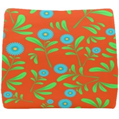 Background Texture Seamless Flowers Seat Cushion by Sapixe